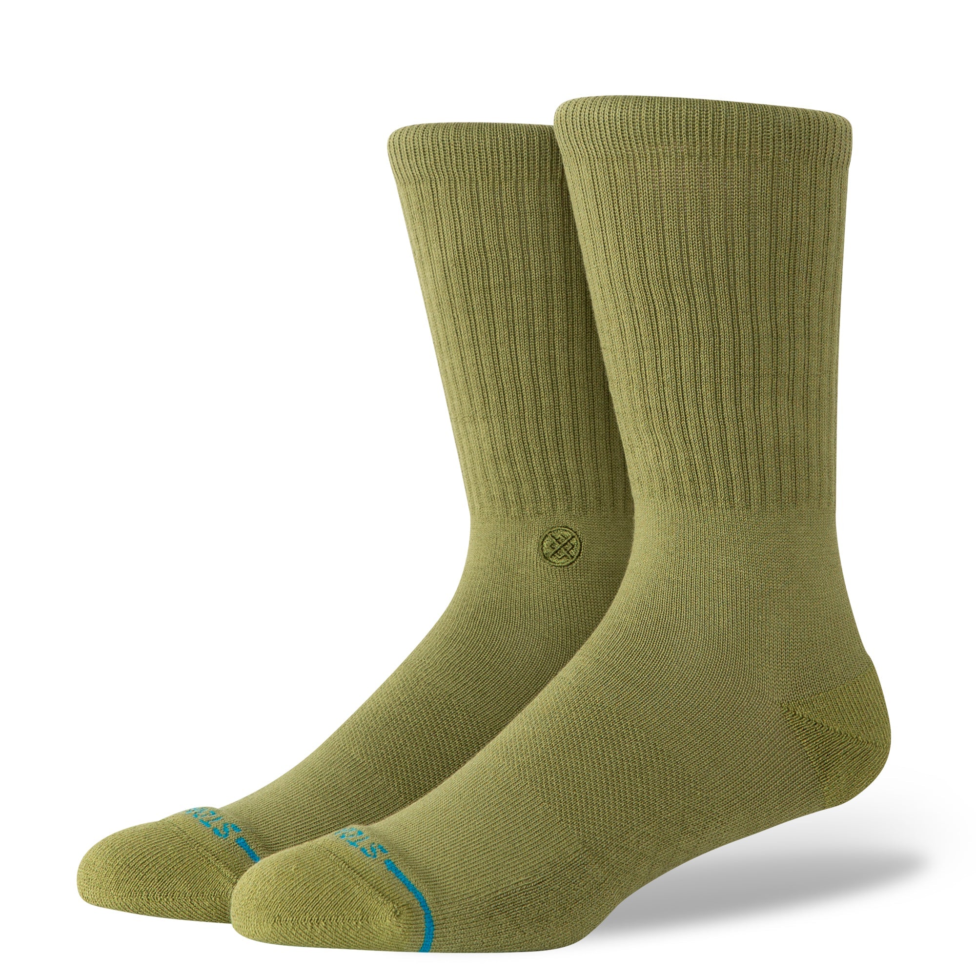 Stance Icon Crew Socks Olive