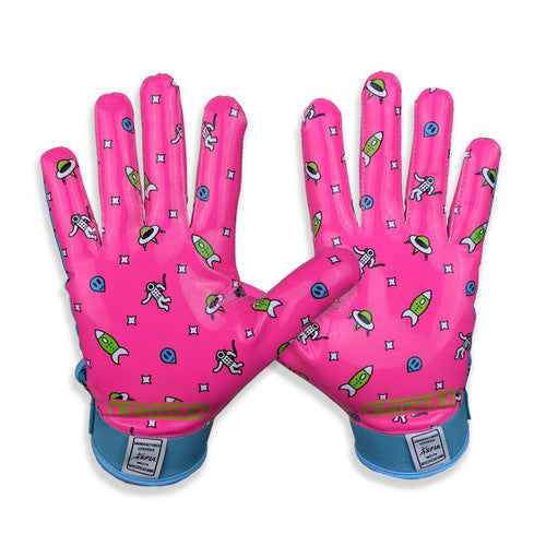 Adult "Alien" Cloaked Receiver Football Gloves