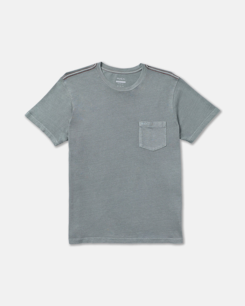 RVCA PTC 2 Pigment Short Sleeve Tee in Monument - flat lay front