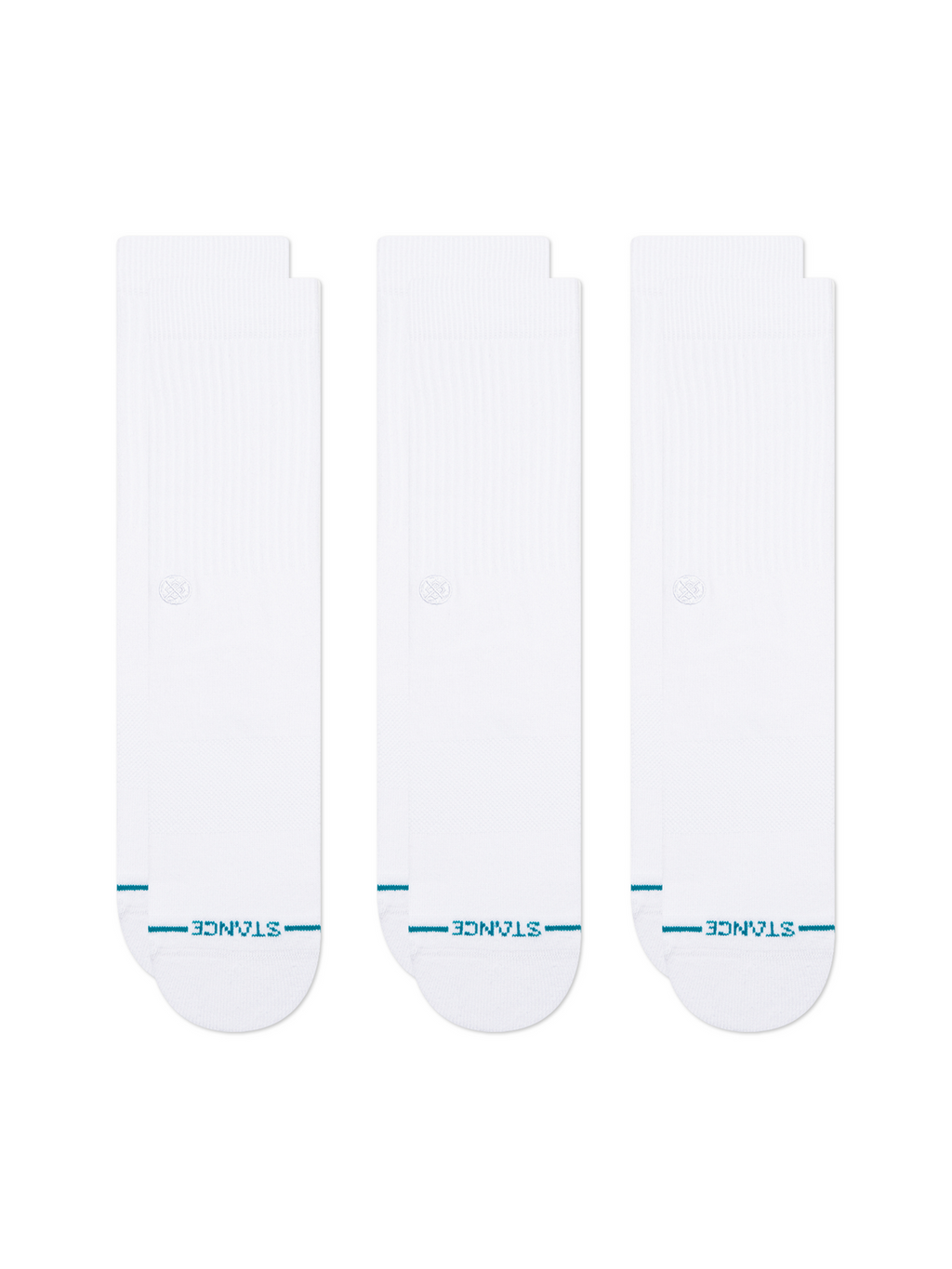 Stance Icon Socks - 3 Pack - White White