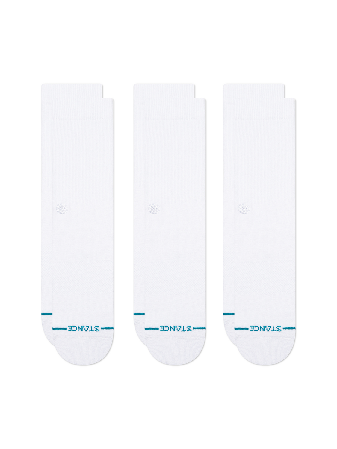 Stance Icon Socks - 3 Pack - White White