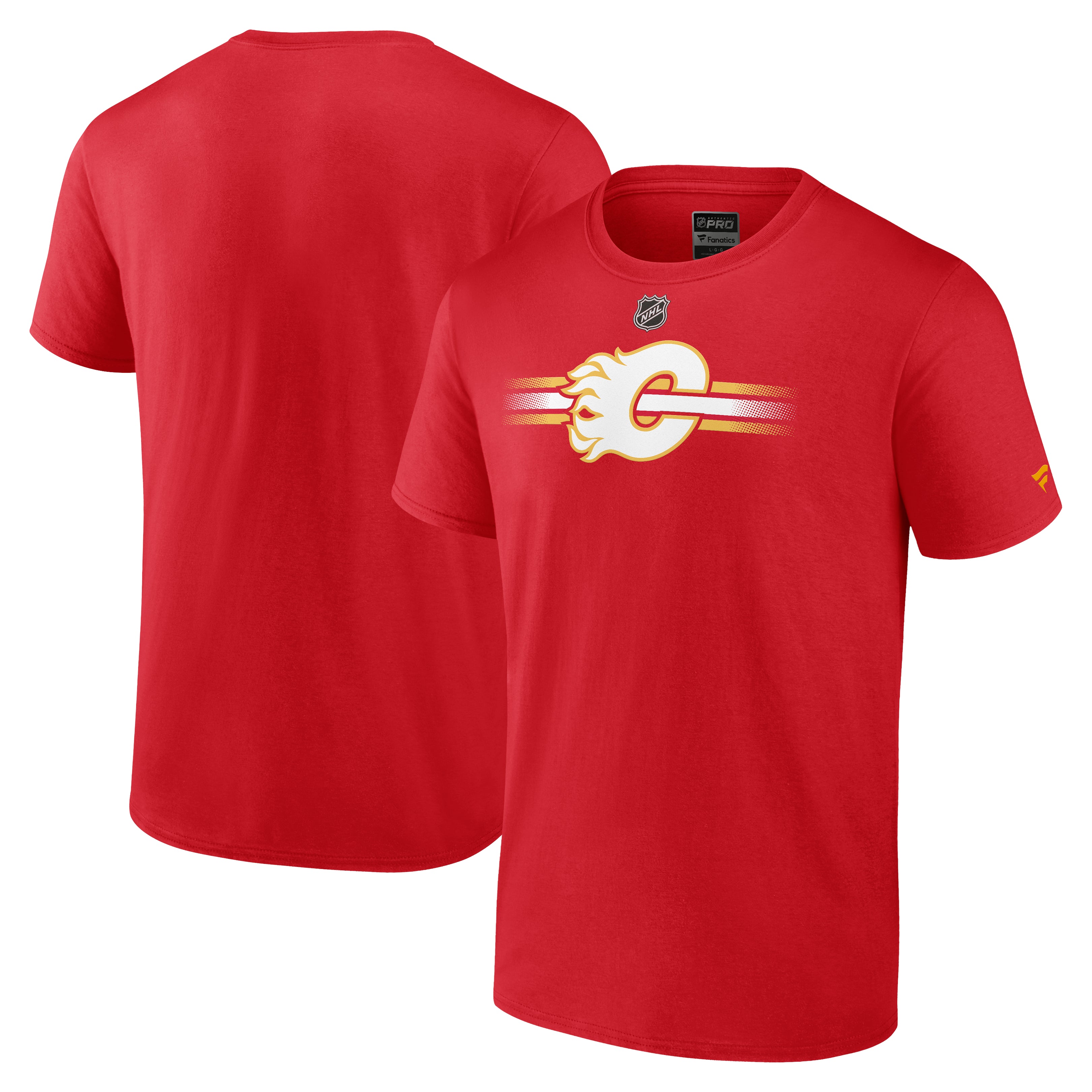 NHL Calgary Flames Rink Cotton T-Shirt - Red