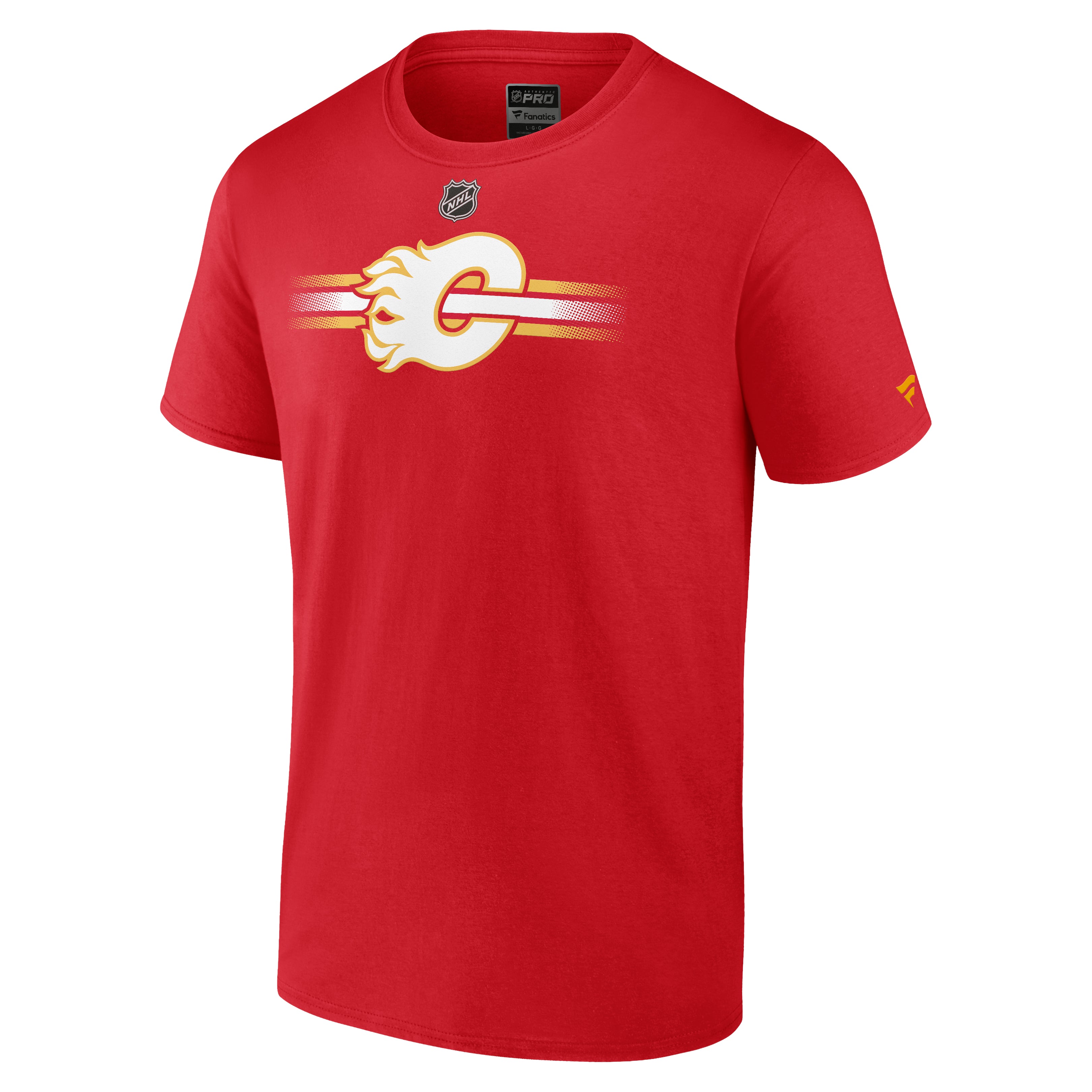 NHL Calgary Flames Rink Cotton T-Shirt - Red