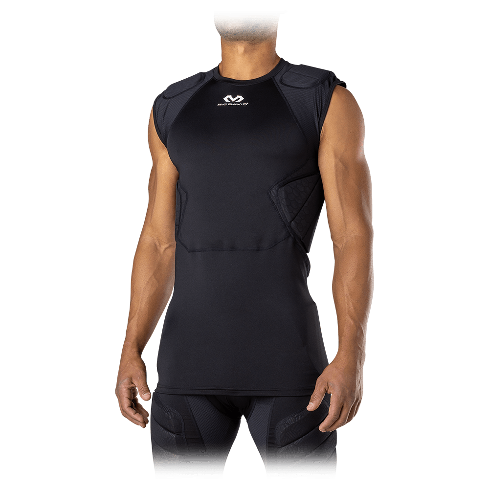 McDavid Rival Integrated 5-Pad Shirt black - on body