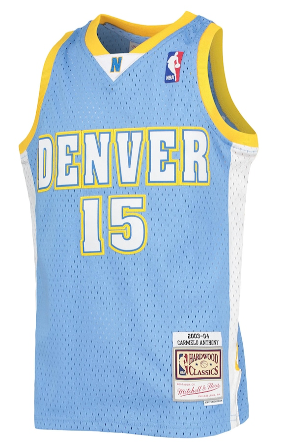 Mitchell & Ness Denver Nuggets Carmelo Anthony 2003 Hardwood Classics Swingman Jersey