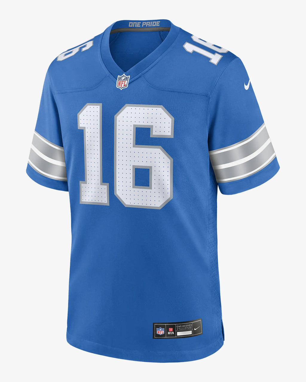 NFL Game Jersey Detroit Lions #16 Jared Goff