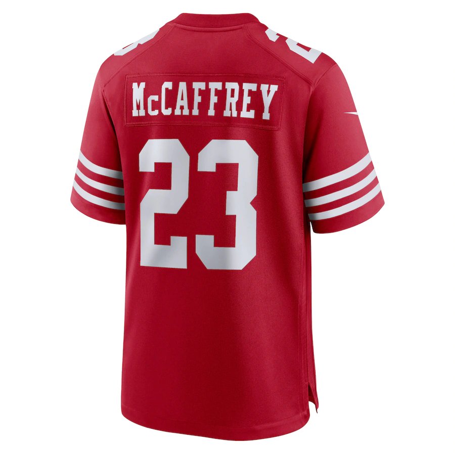 Nike NFL San Francisco 49ers #23 Christian McCaffrey Game Jersey