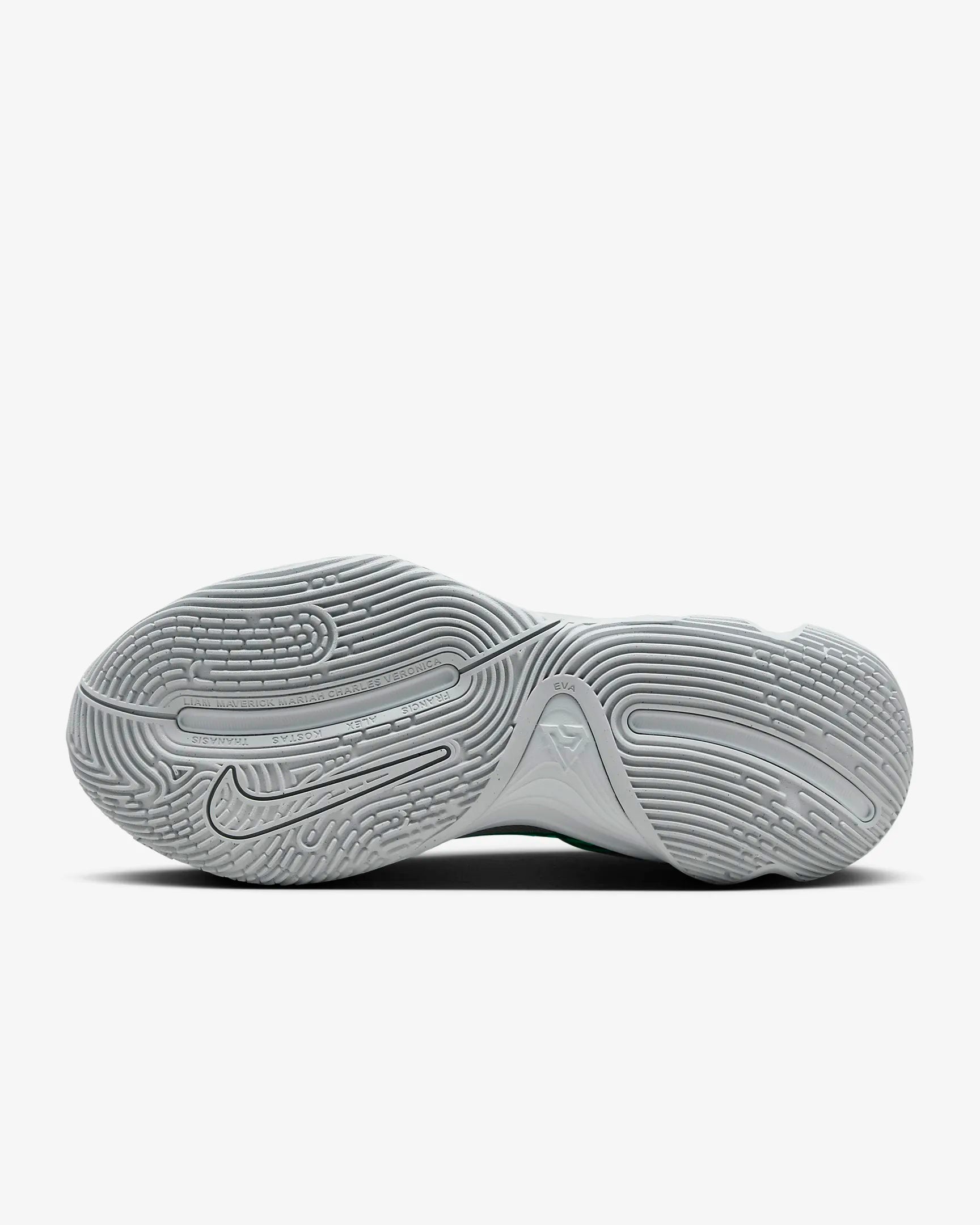 Gray and white basketball shoes on sale