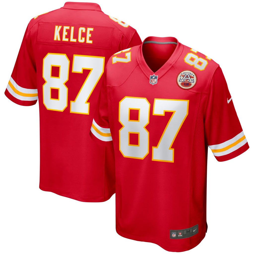 Nike NFL Kansas City Chiefs #87 Travis Kelce Home Game Men's Jersey