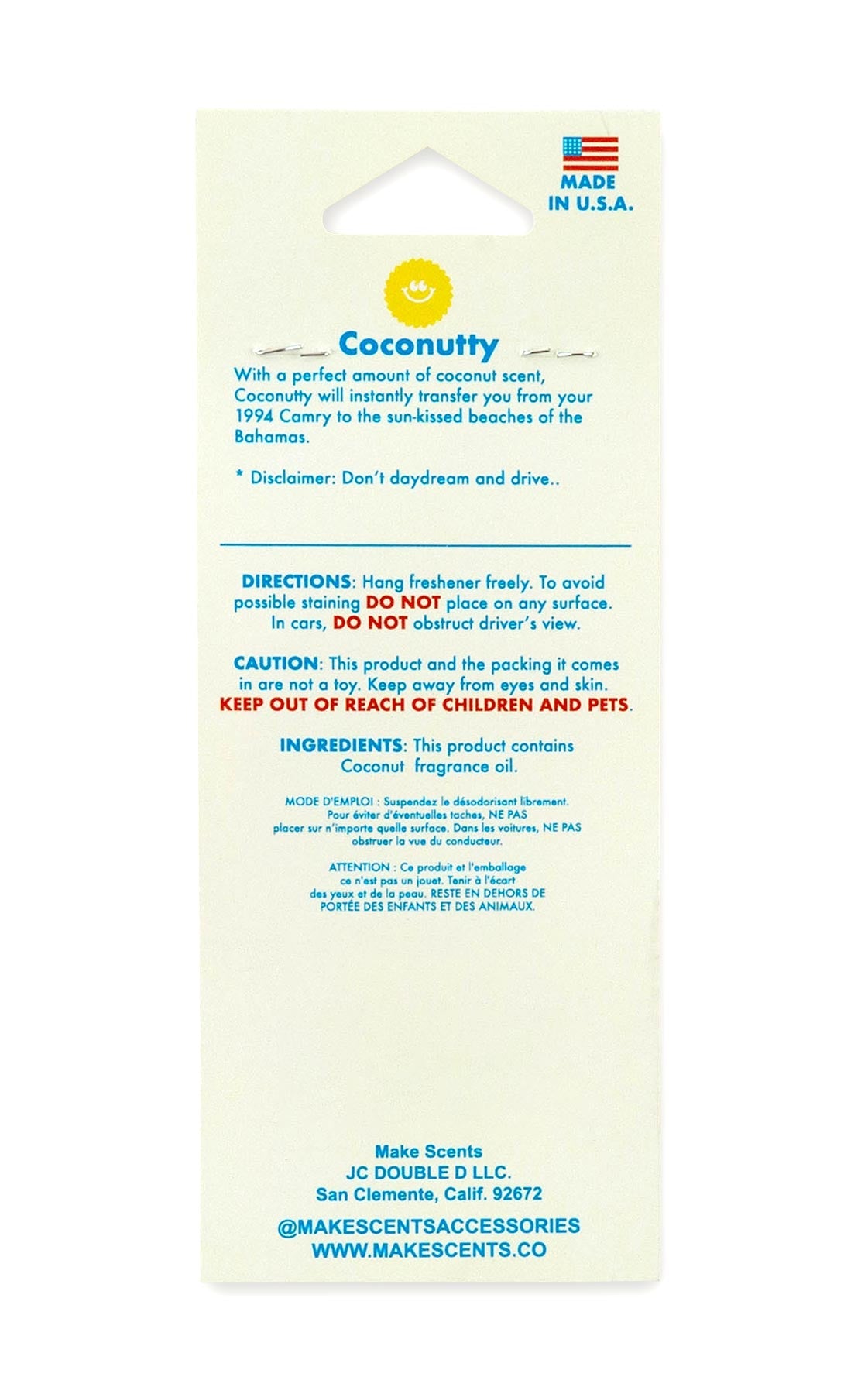 Make Scents Rodeo Coconutty Air Freshener