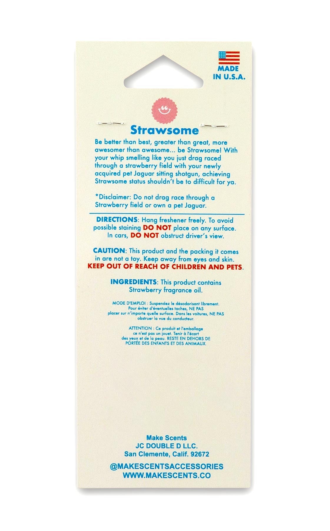 Make Scents Howdy Strawsome Air Freshener
