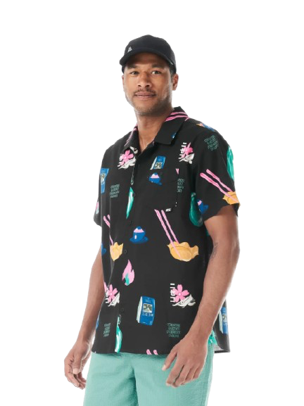 Picture Mataikona SS Shirt Daily Japan Print - on model