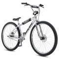 SE Colossal Ripper 32" BMX bike in High Polish Silver, three-quarter front view