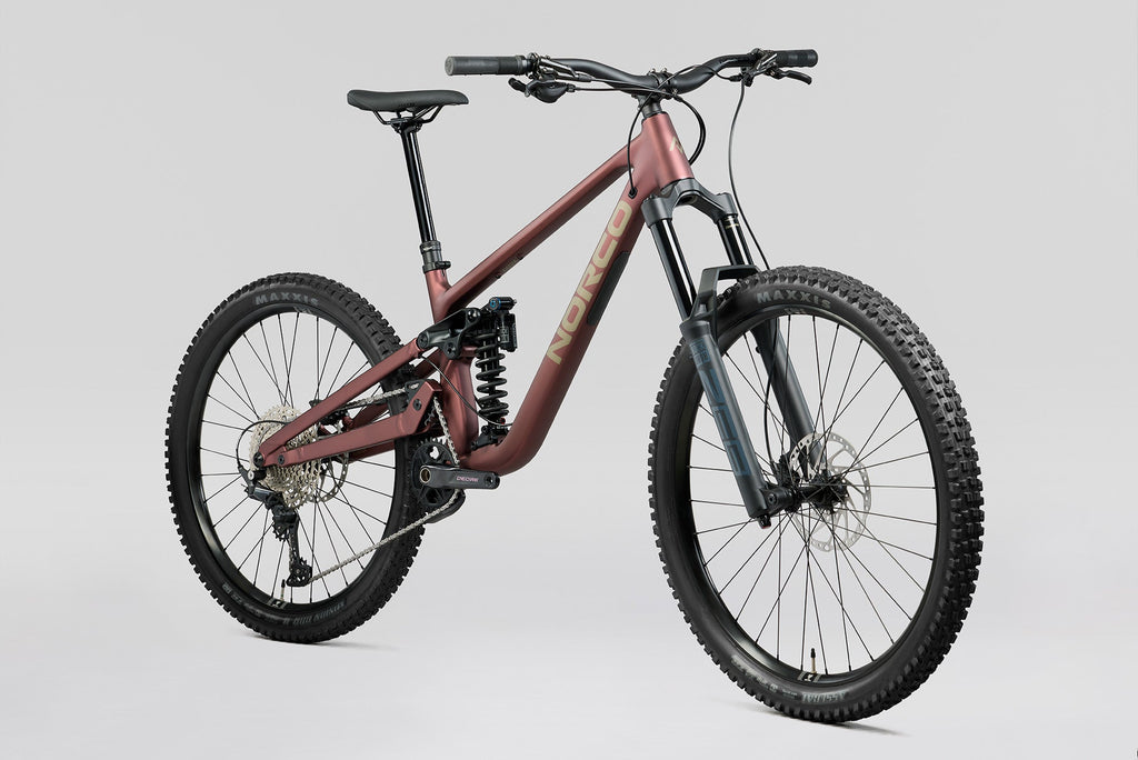 Norco Sight A2 160 MX - Matte Plum Purple - front quarter view