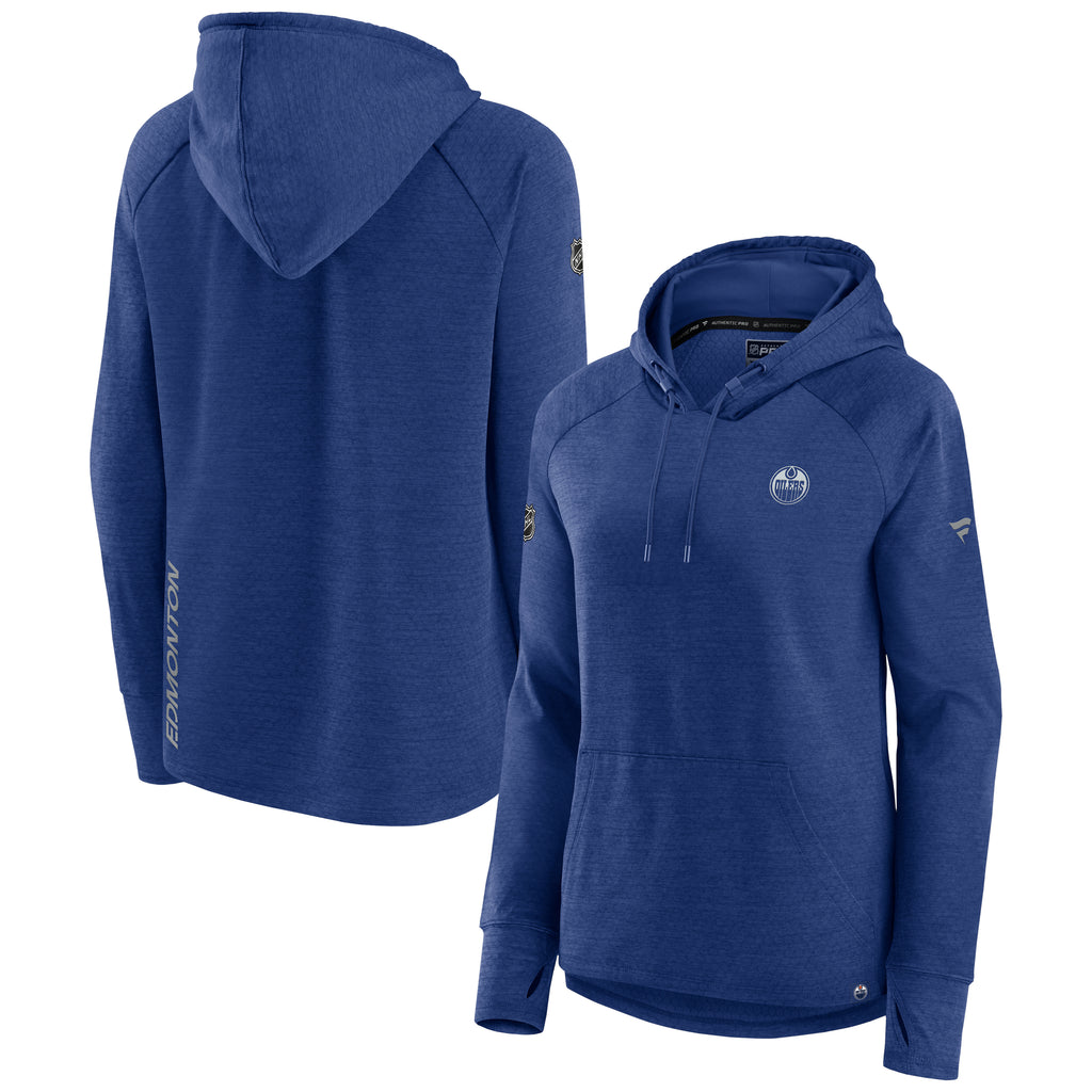 Edmonton Oilers Women's Road Long Sleeve GEO Fleece Hoodie