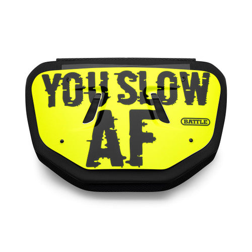 "Slow AF" Adult Chrome Football Back Plate