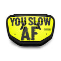 "Slow AF" Adult Chrome Football Back Plate