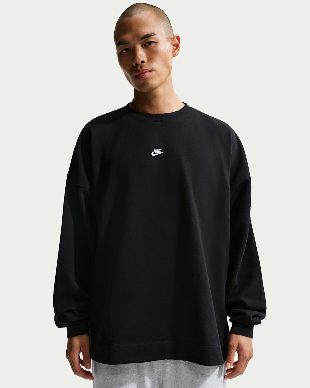 Nike Men's Oversized French Terry Crew-Neck Sweatshirt