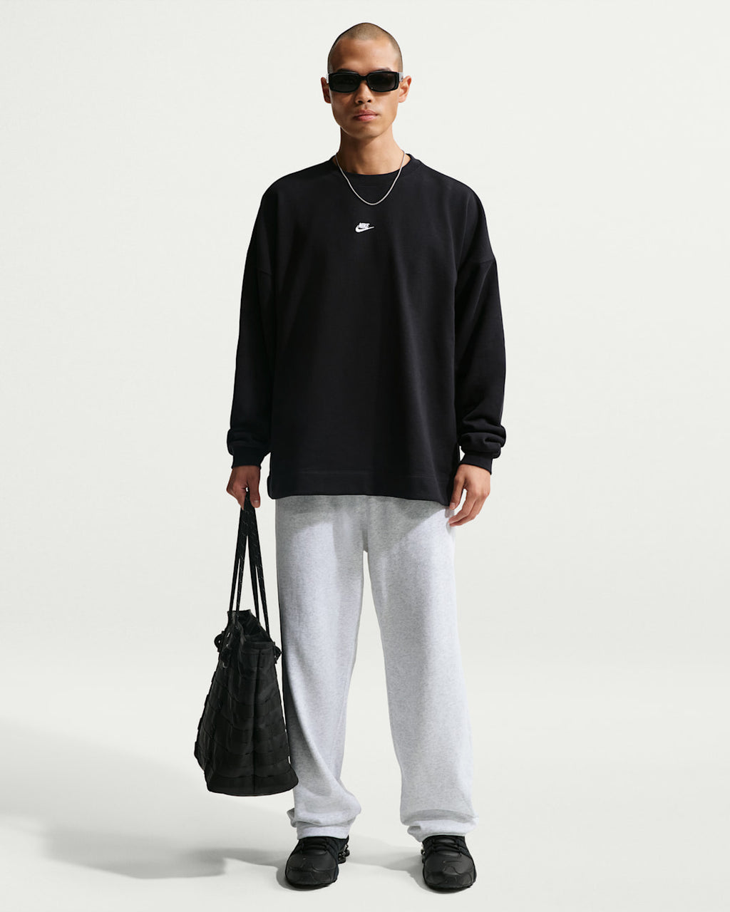Nike Men's Oversized French Terry Crew-Neck Sweatshirt