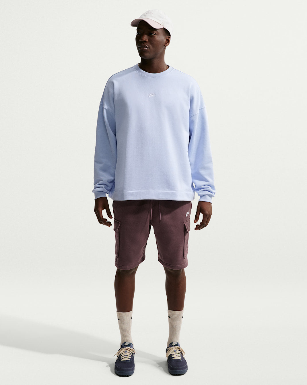 Nike Men's Oversized French Terry Crew-Neck Sweatshirt