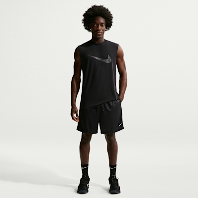 Nike DNA Academy Dri-FIT 8 Inch Basketball Shorts - Black, front