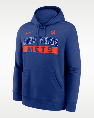 Nike New York Mets Club Logo Fleece Pullover Hoodie
