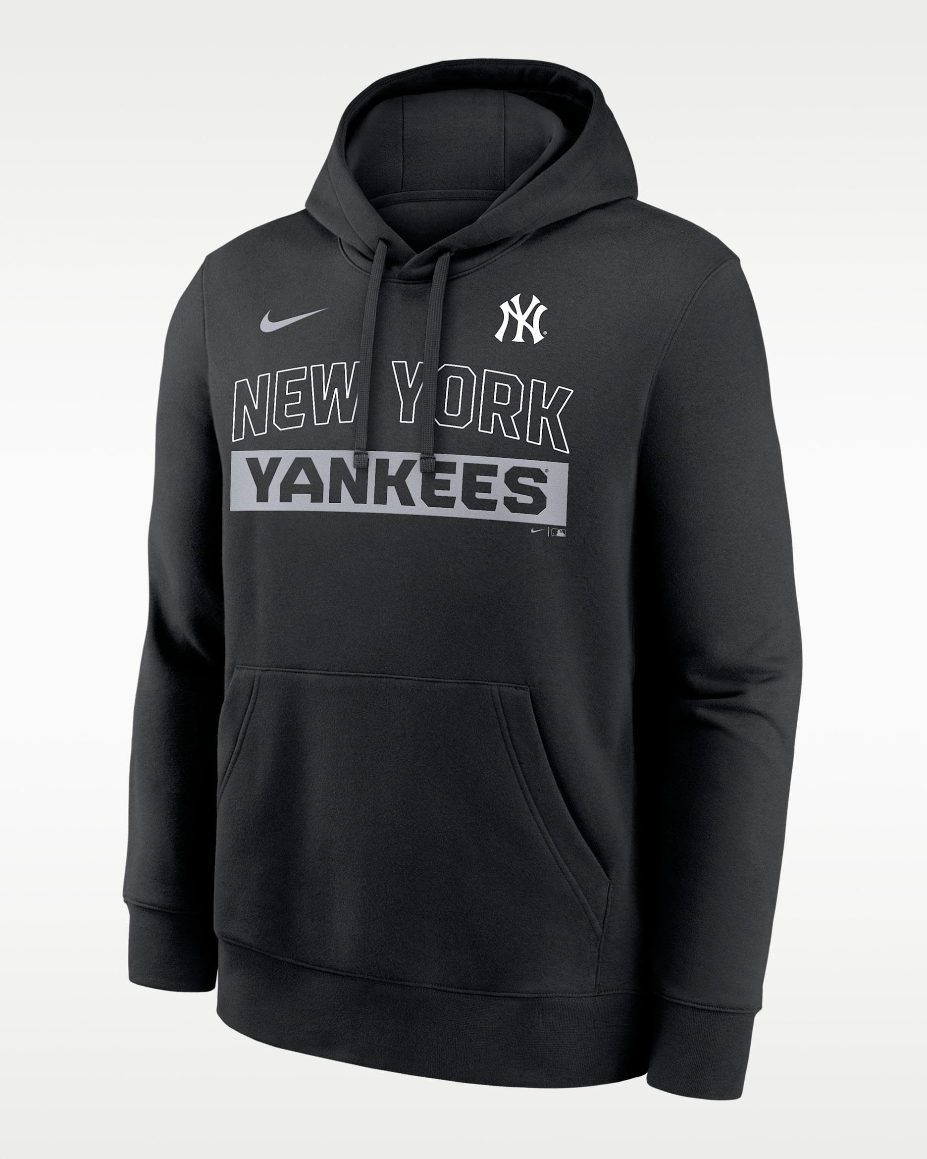 Nike Club Slack Hoodie - New York Yankees Black