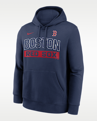Nike Boston Red Sox Club Logo Fleece Pullover Hoodie