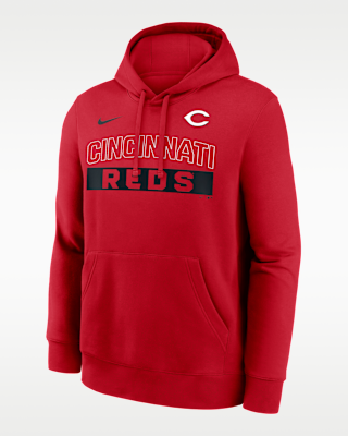 Nike Cincinnati Reds Club Logo Fleece Pullover Hoodie