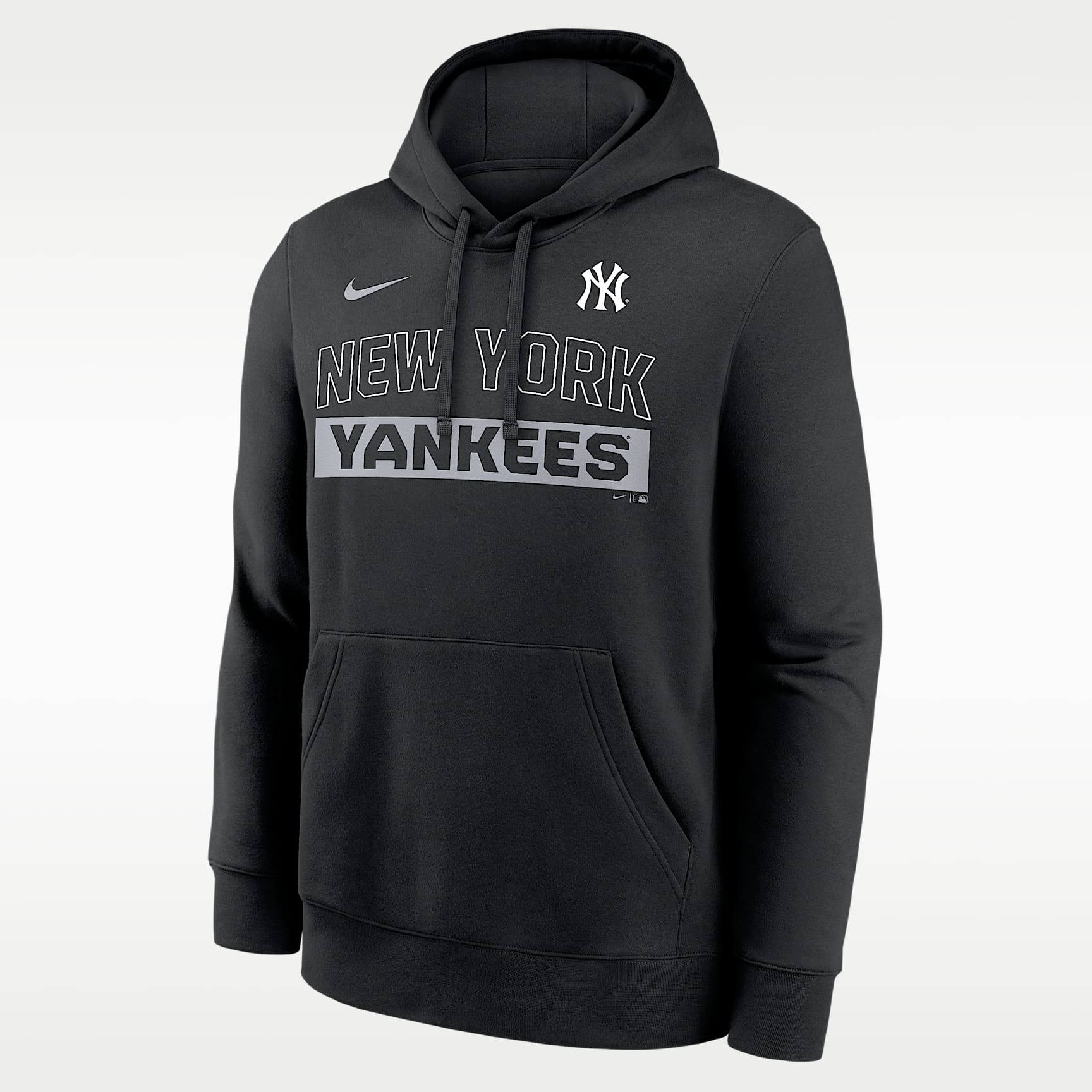Nike Club Slack Hoodie - New York Yankees Black