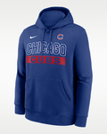 Nike Chicago Cubs Club Logo Fleece Pullover Hoodie