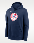 Nike New York Yankees Cooperstown Logo Club Fleece Pullover Hoodie