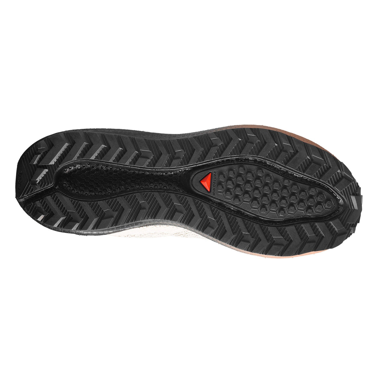 Salomon Men's Aero Blaze 4 GRVL Gore-Tex Running Shoes - Vanilla Ice/Black/Burro - outsole