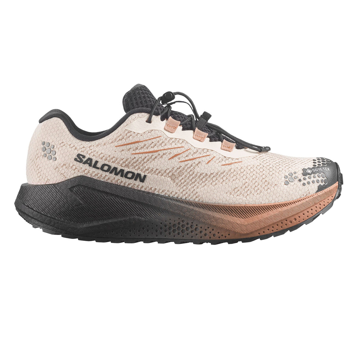 Salomon Men's Aero Blaze 4 GRVL Gore-Tex Running Shoes - Vanilla Ice/Black/Burro - lateral