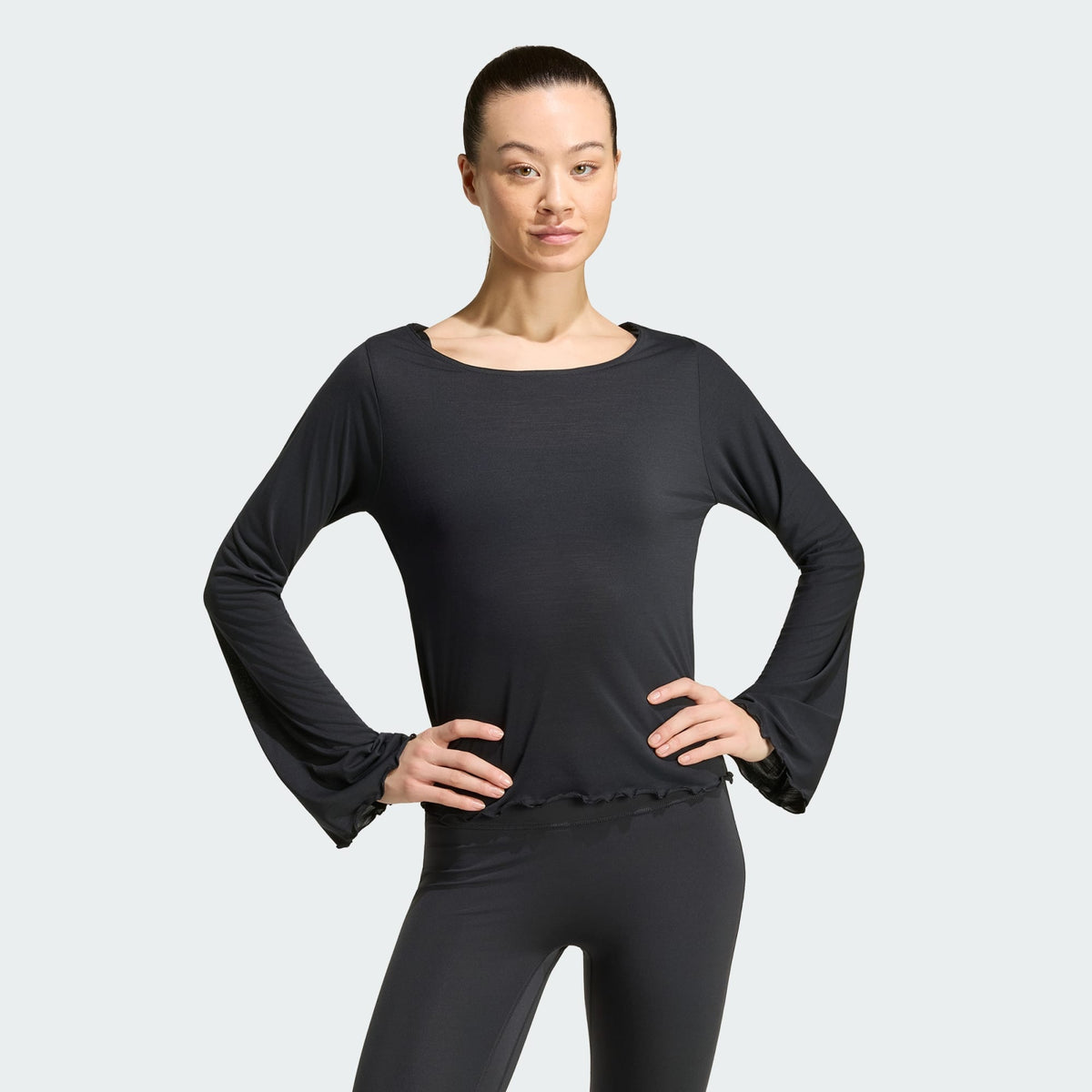 adidas Motion Long Sleeve T-Shirt Black - front