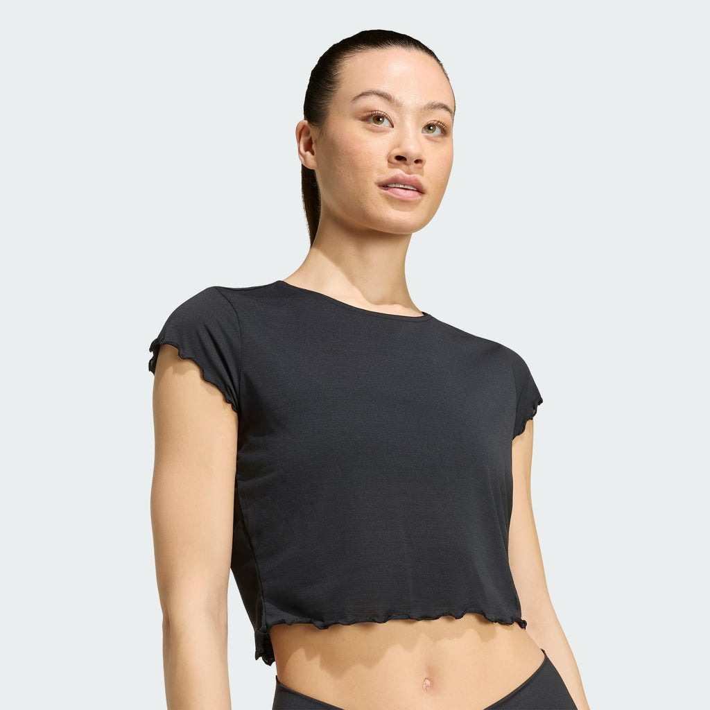 adidas Motion T-Shirt Black - hem detail