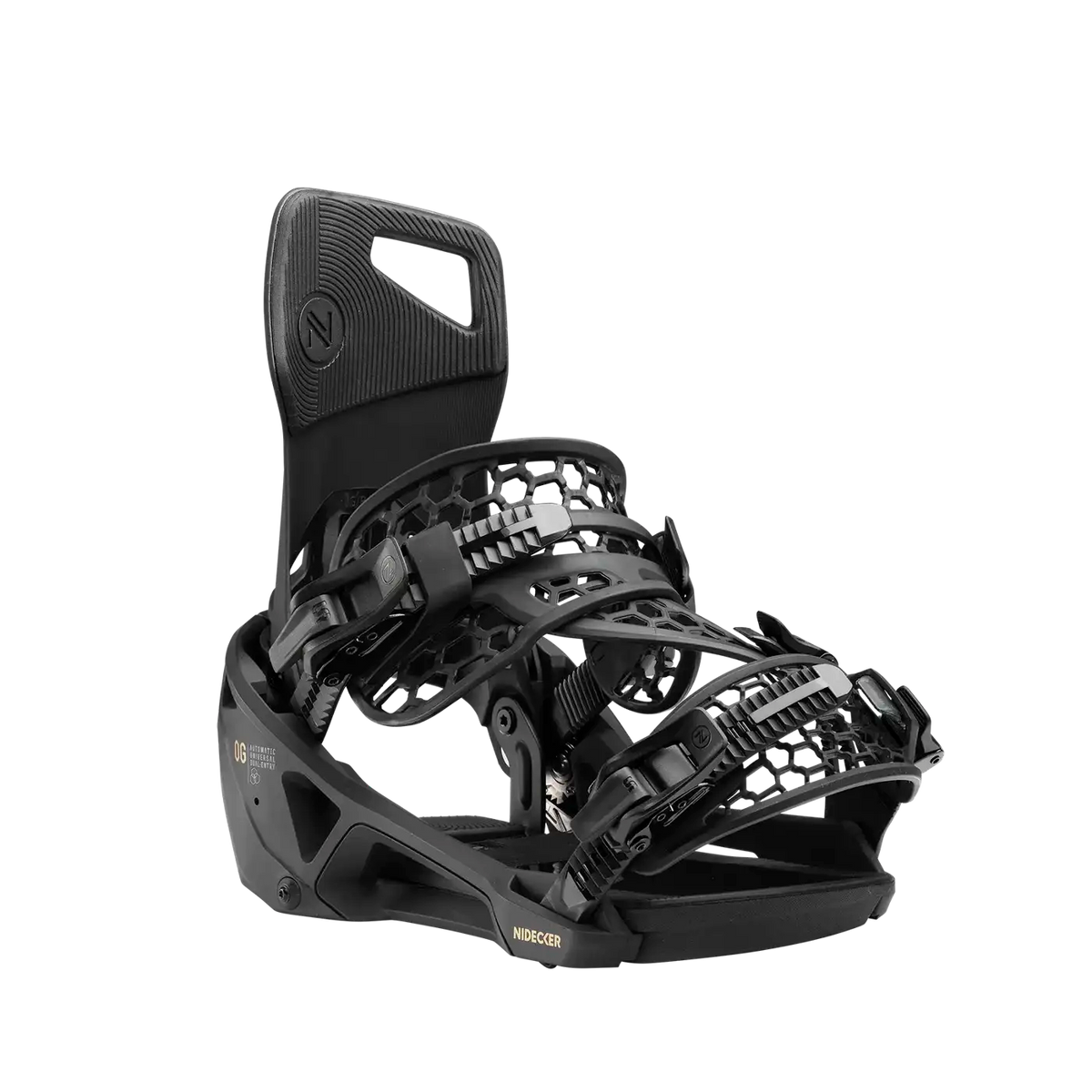 Nidecker Flow Supermatic OG Snowboard Binding - Black, detail view