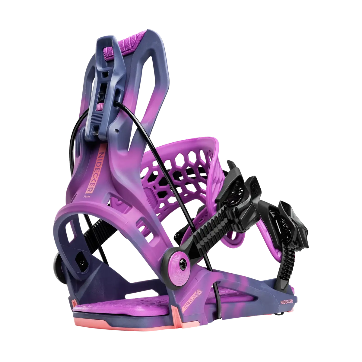 Nidecker Flow Fenix Snowboard Binding - Nightshade, front view