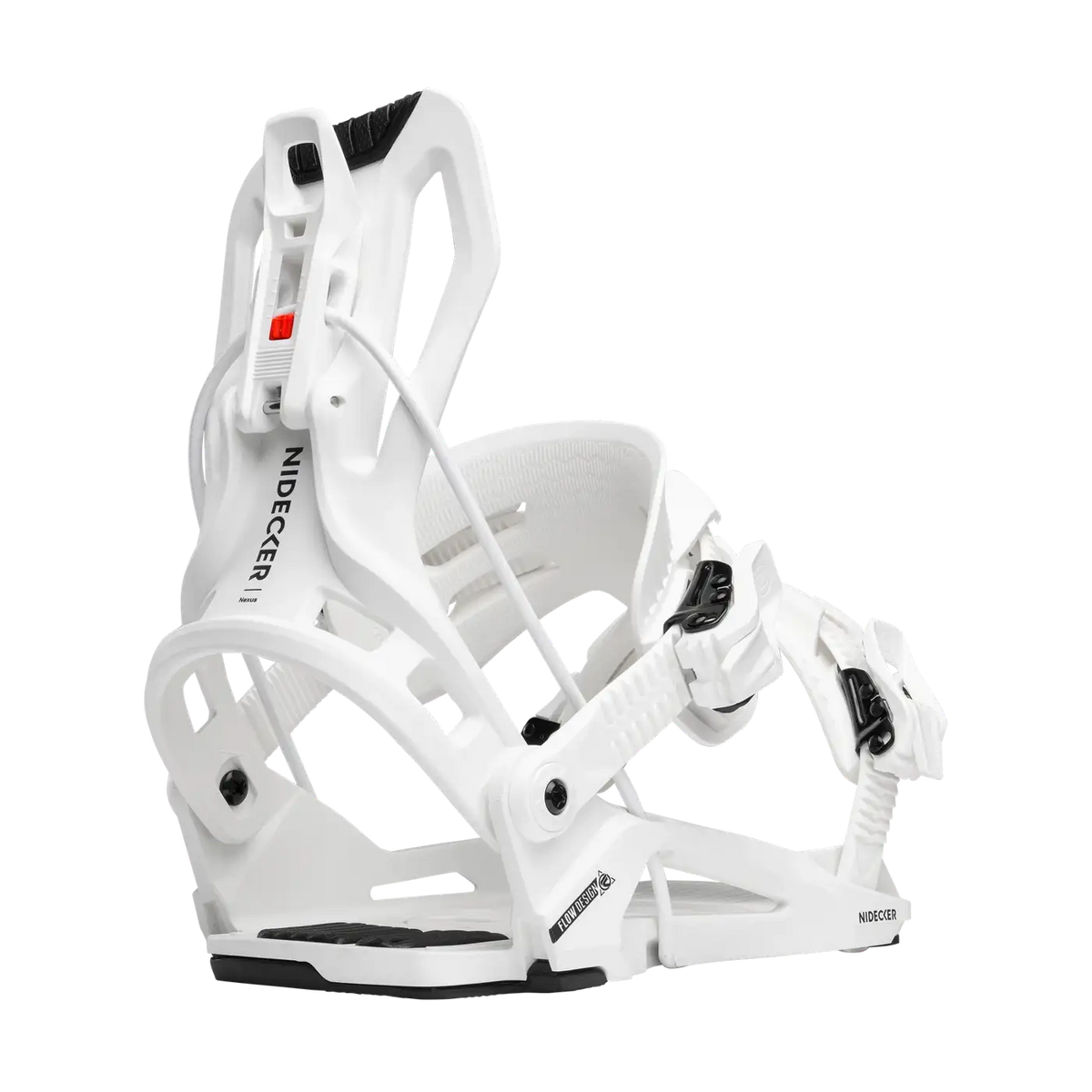 Nidecker Flow Nexus Snowboard Binding - White, front view