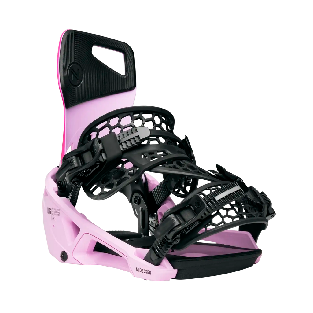 Nidecker Flow Supermatic OG Snowboard Binding - Milkshake, detail view