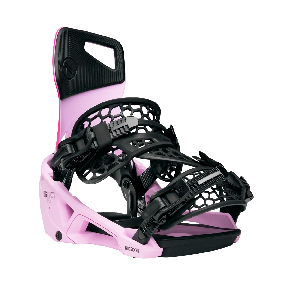 Nidecker Flow Supermatic OG Snowboard Binding - Milkshake, detail view