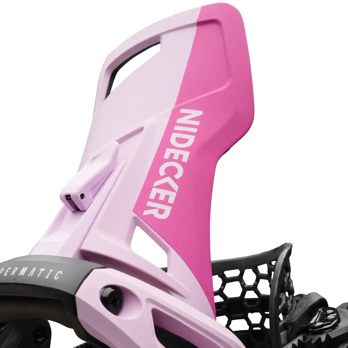 Nidecker Flow Supermatic OG Snowboard Binding - Milkshake, detail view