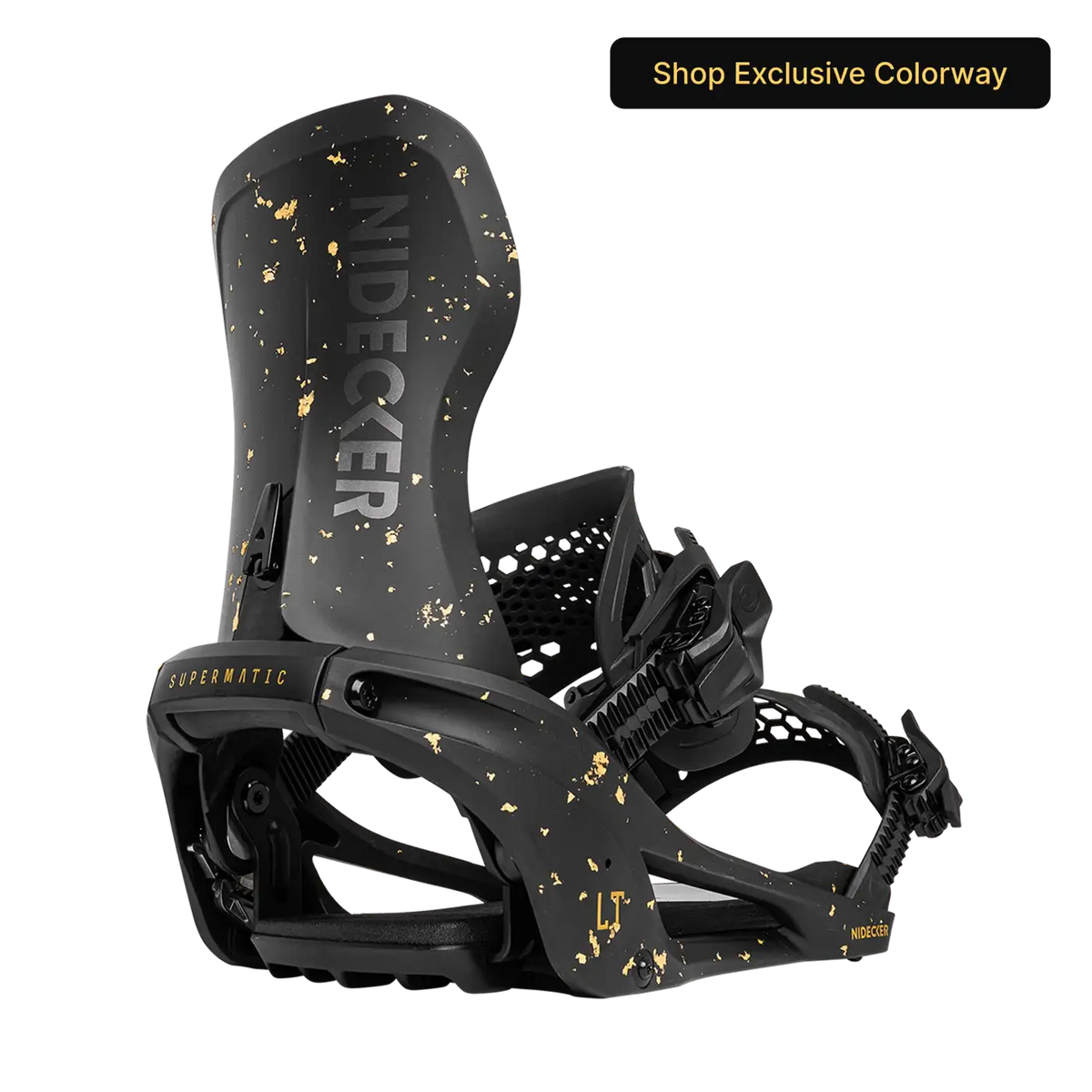Nidecker LT Supermatic Snowboard Binding - Stardust, front view