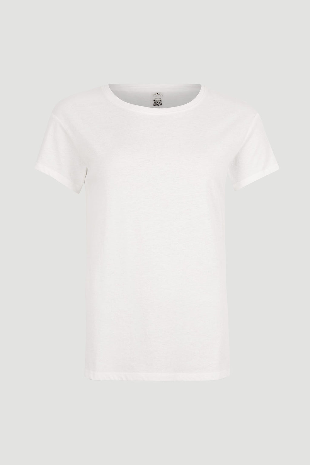O'Neill Women's Essentials Short Sleeve Tee in White - flat front