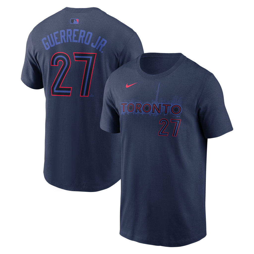 Nike Toronto Blue Jays Vladimir Guerrero Jr. City Connect Name & Number T-Shirt