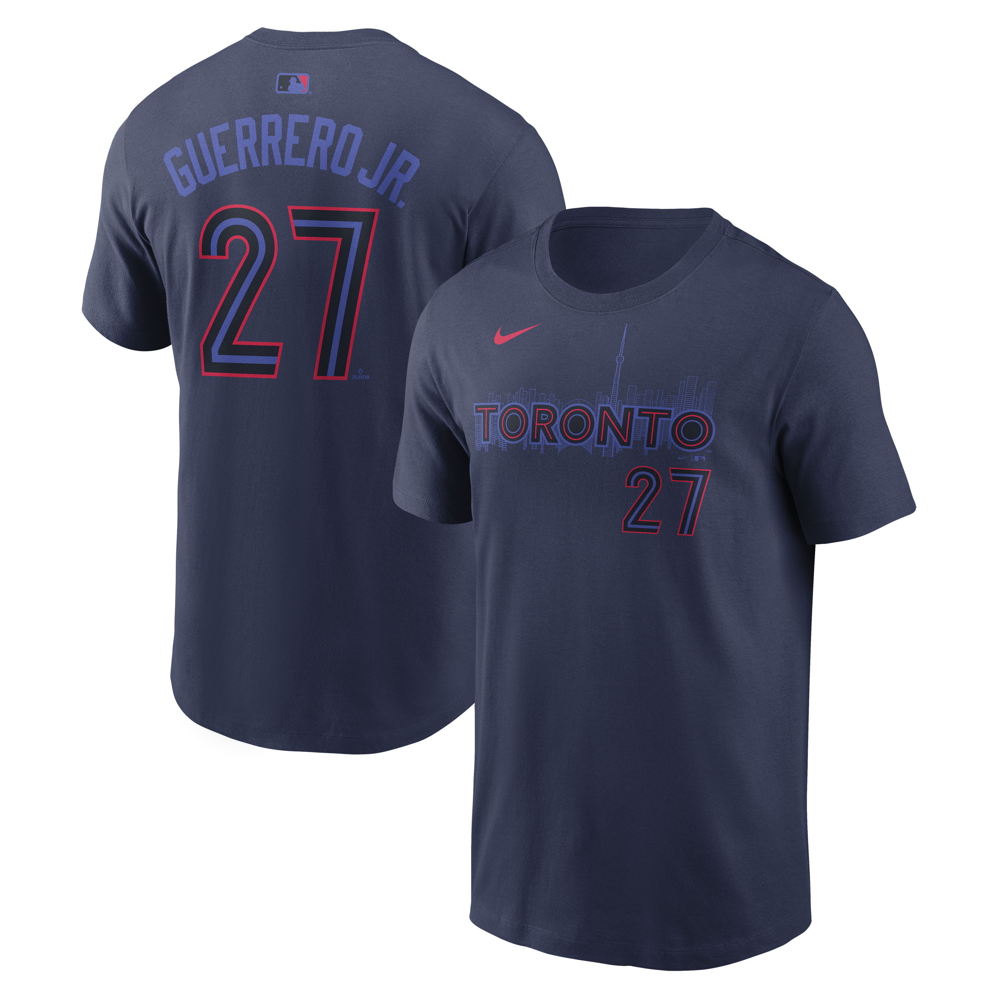 Nike Toronto Blue Jays Vladimir Guerrero Jr. City Connect Name & Number T-Shirt