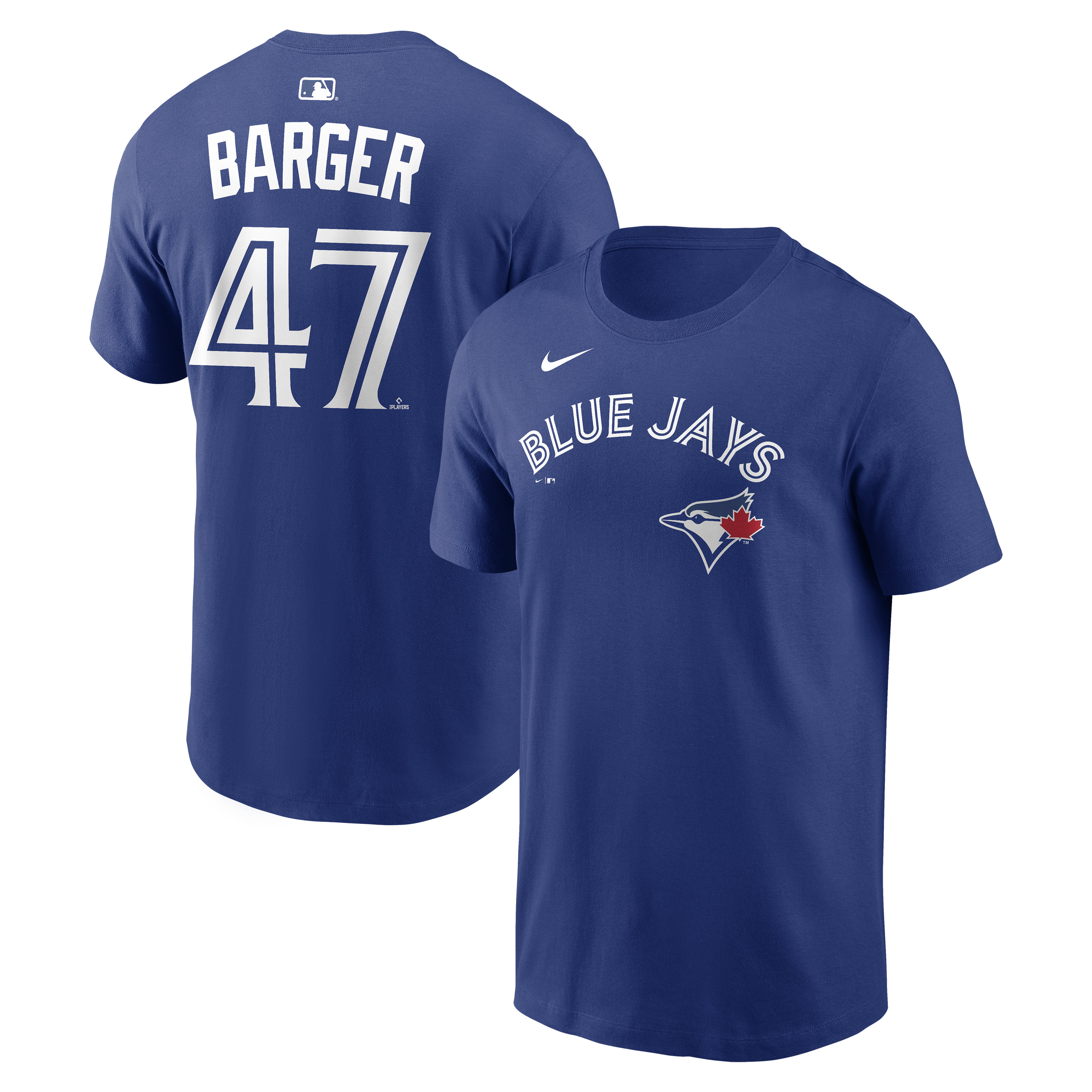 Nike Toronto Blue Jays Addison Barger Home Name & Number T-Shirt