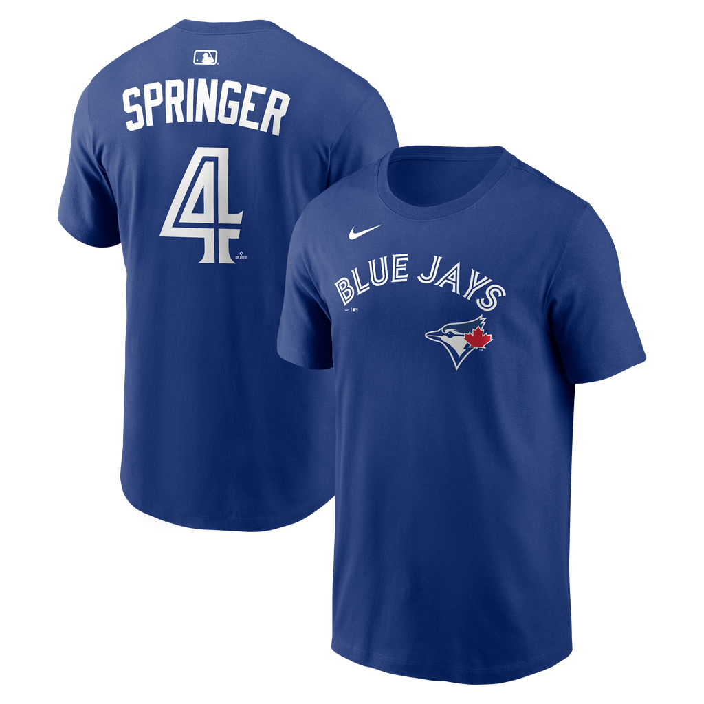 Nike Toronto Blue Jays George Springer Home Name & Number T-Shirt