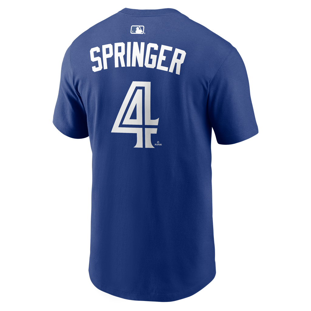 Nike Toronto Blue Jays George Springer Home Name & Number T-Shirt