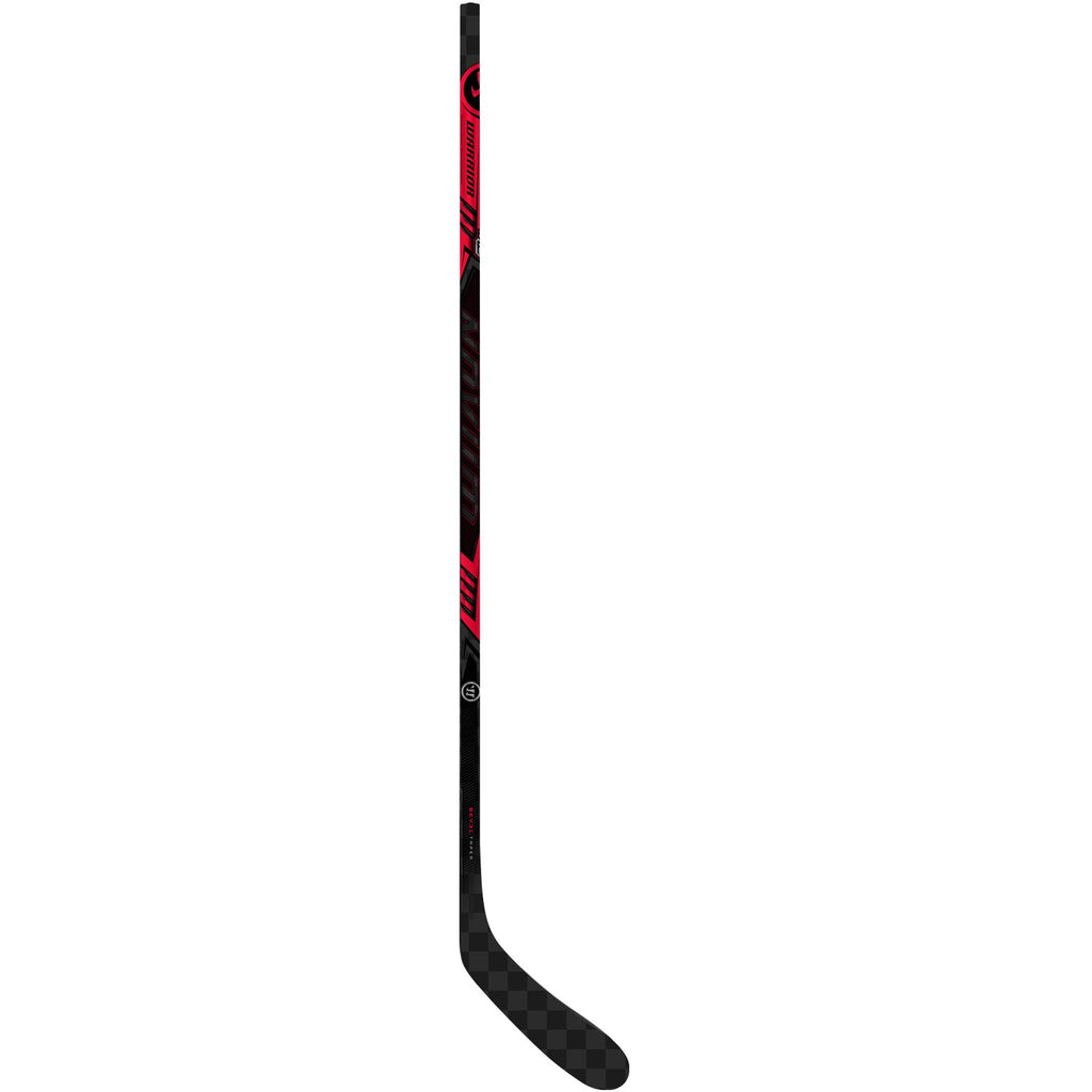 Warrior Junior Novium 3 Pro Hockey Stick - Black/Red, back view